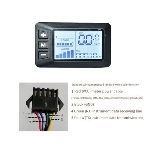 Begchy E-Bike LCD Display 24/36/48/60V/72V Electric Bicycle Scooter Display G51 Electric Bicycle Display SM Connector - Image 3