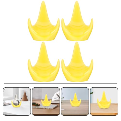 Support pour ocarina ERINGOGO en céramique jaune stable pack de 4 - 7