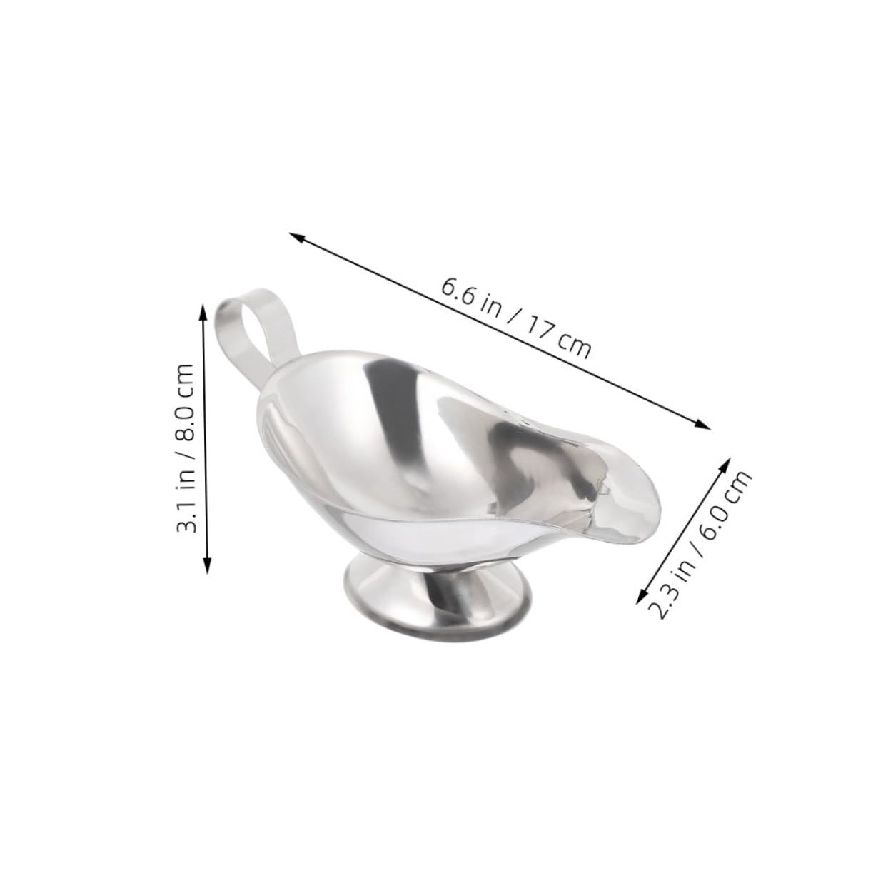 Cabilock Dishwasher Safe Gravy Boat 2 Pcs Metal Sauce Dispenser Spout for Outdoor Bbq Picnic Home Dinners