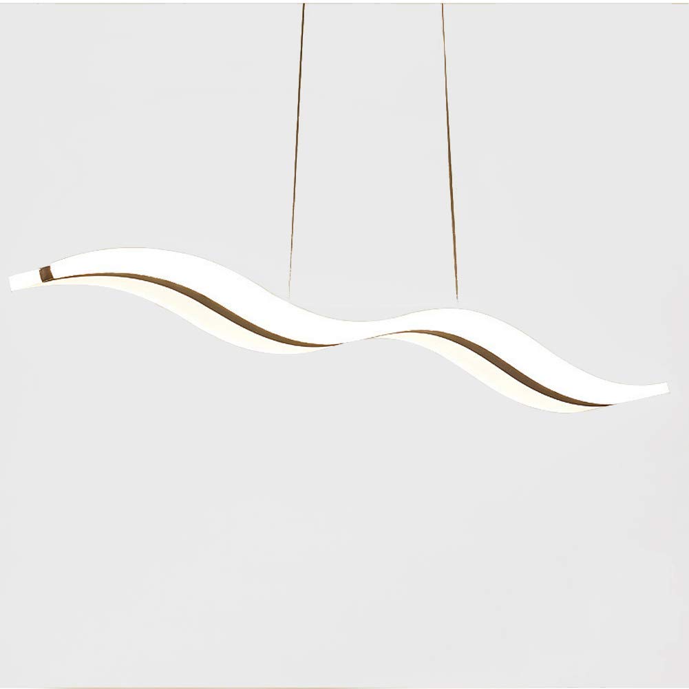 Lámpara colgante para dormitorio y zonas de paso con luz blanca lineal