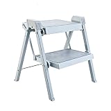 ZSEDP Kitchen Folding Stool Creative Simple Home Multifunctional Dual-use Step Stool Indoor 2 Step T