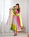 Heni Fashion Ready Wear Indian Style Pure Soft Fox Georgette Colourfull Anarkali Suit Gown