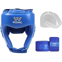 WESING Head Gear with Handwraps and Tooth Guard