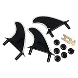 Tipo: tablas de surf HEQIE-YONGP Tabla de Surf Surf Aletas Aletas Junta Blanda Aletas Aletas Surf Propulsor Softboard Aletas for el Surf (Color : Black)