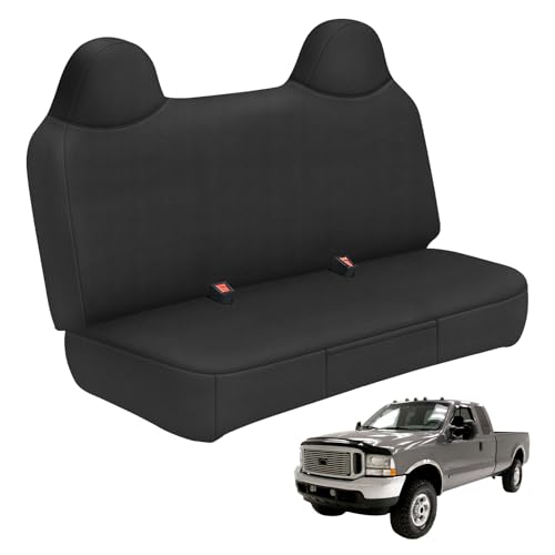 sportuli Front Bench Seat Cover Compatible with 1999-2007 Ford F250/F350/F450/F550 Work Truck with Front Solid Bench Seat,Premium Neoprene with Composite Soft Foam Lining Breathable Seat Cover