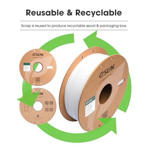 Esun EPLA-SE-P175B1KG-2SPOOL-US Fast Printing Speedy Pla Filament 1.75Mm, 3D Printer Filament High Speed Pla thumb #5