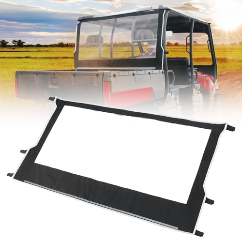 KEMIMOTO UTV Soft Rear Window, PVC Back Windshield Compatible with Polaris Ranger 500 700 2002-2008 Dustproof Waterproof Sunshade Accessories