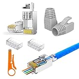 Diseño: diseño de clip de cola de milano para una fácil conexión a tierra, fácil de fijar cable grande a través del cable de red Haga que el cable de red sea firme y no suelto para garantizar una transmisión de señal estable. El soporte transparente permite ver fácilmente el orden de los cables y garantiza una gestión precisa de los cables, lo que reduce el riesgo de mala cableado. El puerto Cat 7 también admite velocidades de transferencia de datos más altas de hasta 10 Gigabit Ethernet.