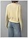 SOLY HUX Women's Button Down Cropped Lightweight Cardigan Sweater Cute Fall Fashion 2025 Mustard Yellow Medium