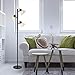 LIGHTACCENTS 3 Light Floor Lamp Tree Floor Lamp Industrial Modern Style Standing Multi Head Floor Lamp Pole Lamp with Adjustable Lights – Standing Lamps for Office – Tall Lamp Torchiere - Black