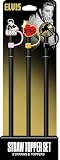Spoontiques Elvis Straw Topper Set, 3 Pack - 12.5”, BPA-Free Straws w/Silicone Charm Topper, Ideal for Water Bottles, Travel Mugs, Tumblers