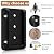 Steel DN Mate 20 PCS Deck Railing Bracket Connectors for 2x4 (Actual 1.5”x3.5”) Wood Post to Handrail Connection, Sturdy Nylon Stair Fence Railing Connectors with Coated Wood Screws,Drill Bit