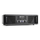 Este amplificador profesional de alta calidad ofrece un increíble sonido para grandes eventos. Robusta estructura de acero. Perfecto como amplificador de potencia o para uso doméstico. | Este amplificador básico de Skytec te proporciona la potencia extra que necesitas con su gran potenciador de graves y con iluminación LED. Ofrece una amplia variedad de entradas y salidas que te permitirán conectarlo a la mayoría de equipos de amplificación de potencia estándar.