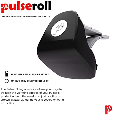Pulseroll PRO Athlete Deep Tissue Muscle Massage Vibrating Muscle & Myofascial Relief 5 Speed Foam Roller with Remote Control, Black