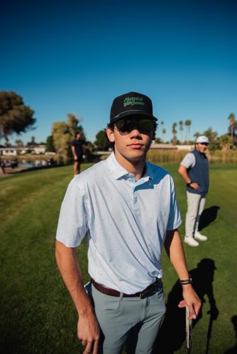 Image of BRIMZ Golf Performance Hat - Tee Holder & Magnetic Brim - Breathable Sweat & Water Resistant Golfing Snapback Cap