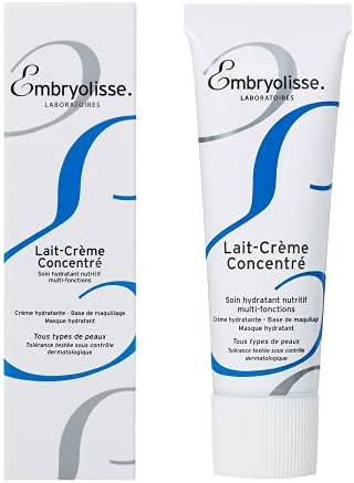 Embryolisse Lait-Crème Concentré, Face Cream & Makeup Primer - Cream for Daily Skincare - Face Moisturizers for All Skin Types (1.01 Fl Oz (Pack of 1))