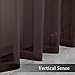 OWENIE Sheer Chocolate Curtains, Sheer Curtains 84 inch Length 2 Panels Set, Rod Pocket Voile Fimly Sheer Drapes for Living Room/Bedroom, 2pcs, Each 42
