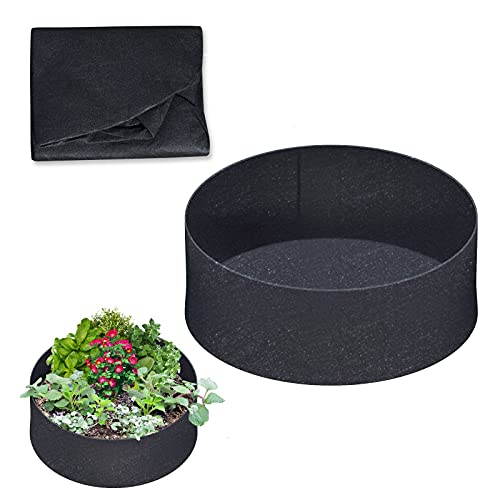 BenefitUSA Fabric Raised Planting Bed Garden Grow Bags 12 inches Tall (Dia 50