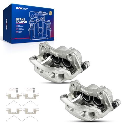 Image of KAX 19B3122A+19B3123A Brake Caliper Compatible with Nissan Frontier 2005-2023, Nissan Xterra 2005-2015, Nissan Pathfinder 2005-2012, Suzuki Equator 2009-2012, Front Disc Brake Caliper