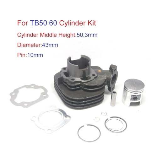 Kit cylindre D1E41QMB TB60 60cc avec segment de piston 43mm et pochette de joints moteur scooter