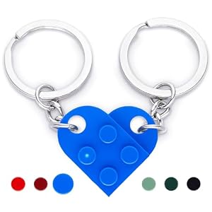 NumeroPhi Llaveros Pareja Corazón para Novios, Enamorados, Regalo de San Valentín, Aniversario y Cumpleaños