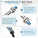 MECCANIXITY 5Pcs Inductive Proximity Sensor,NPN NO M8 DC 6-36V 300mA Proximity Switch Detector Approach Sensor 2mm 3 Wire for Industrial Automation LJ8A3-2-Z/BX