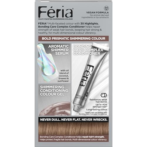 L’Oréal Paris A086-03 L'Oreal Paris Feria Multi-Faceted Shimmering Permanent Hair Color, B61 Downtown Brown (Hi-Lift Cool Brown), Pack Of 1, Hair Dye thumb #2