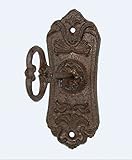 Upper Deck UX1005 Skeleton Key Cast Iron Coat Wall Hook and Key Rack