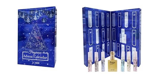 Men's Christmas Fragraces Advent Calendar Countdown 24 days, A2502 BLUE, Gift for Him Perfume Saffron LONDON - Image 9