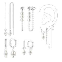 4pc pearl hoop chain-sl