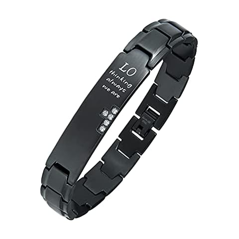 Wolentty Couples Distance Bracelets Love Matching Bracelets Gift for Christmas Day - Single Bracelet (His/Men's) Cover