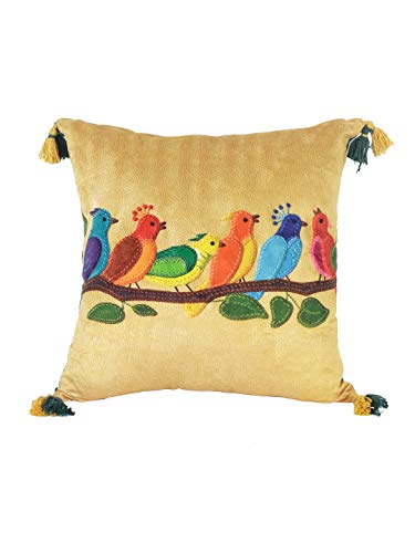 Image of eyda Digital Printed Cushion Covers With Zipper (Pack Of 2) 18X18 Inches,Velvet Reversible Pillow Covers,Decorative Throw 200 TC Cushion Covers,Square Cushion Cover,Green