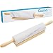 Cucina Pro Marble Rolling Pin (451)  - Heavy Weight With Large Comfort Grip Wooden Handles and Cradle