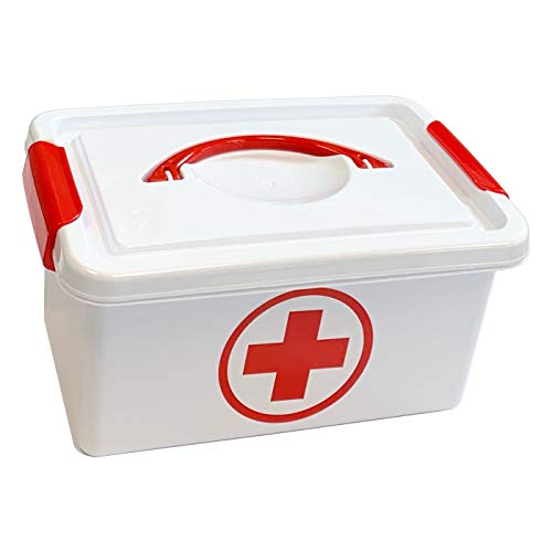 Plastic Forte Caja botiquín Primeros Auxilios con Tapa 4L. de Capacidad