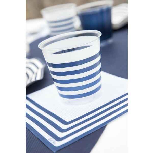EX.TRA. Vasos de plástico azul marino 300 cc 8 piezas
