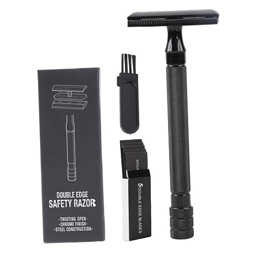 IWOWHERO Manual Shaving Cutter Hair Hair Shaver Beard Shaving Face Beard Shaver Double-edged Metal Material Comfortable Grip