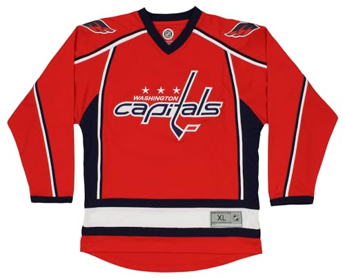 Outerstuff NHL Washington Capitals Boys Youth Mass Fashion Jersey, Large (14-16) Red