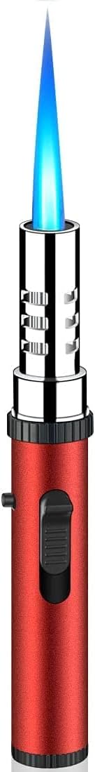 Frixen Jet Flame Torch Fire Ignition Lighter Gas Butane Refillable, Long Reach Lighter for Candle BBQ, Stove, Kitchen Cooker, Hobs (Sold Without Gas)