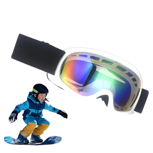 Gafas de snowboard – Gafas de esquí con protección UV | Esquí Snowboard sin gafas | Gafas de snowboard antivaho adecuadas para snowboard, esquí, deportes de invierno y visibilidad clara de montaña