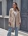 wantdo Women's Waterproof Trench Coat Classic Lapel Outerwear Coat with Belt Khaki Large