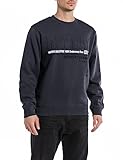 CASUAL LOOK: Das Sweatshirt hat eine normale Passform und einen minimalistischen REPLAY Schriftzug auf der Vorderseite