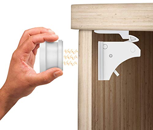 TinyPatrol 15 Pack Magnetic Cabinet Locks Child Safety - Baby Proofing