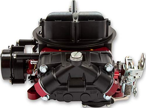 New Holley 600 Cfm Quick Fuel Brawler Street Carburetor,Red Billet Black Finish,Mechanical Secondaries,Electric Choke,4150 Model,Compatible With Gasoline #TOP6