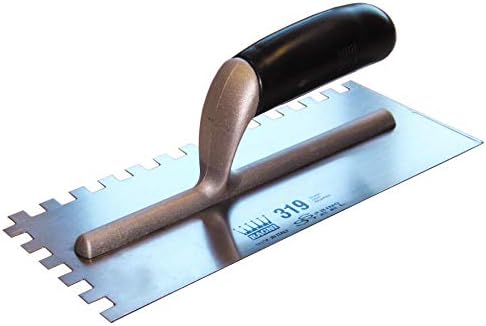 Ragni R319-10 TILING Trowel with 10MM Serrated Blade,Silver