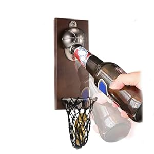 OURLITIME Basketbal Shot Flesopener met Pocket Wandmontage Home Decor Kan Wijn Bieropener Magneet Keuken Gadget Bar Party Supply