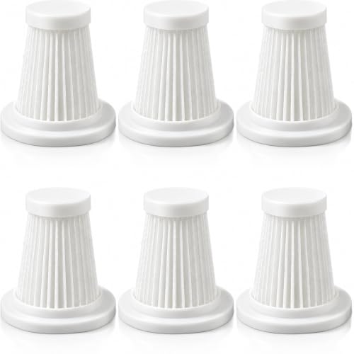 6 PCS Filtres HEPA de Rechange, Filtre HEPA, Accessoires Lavables Pour Aspirateur à Main Sans Fil, Pièces Réutilisables Anti-Poussière, Nettoyage Maison, Entretien Quotidien