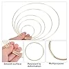 MECCANIXITY 20 Pcs Dream Catcher Rings,Metal Craft Hoops Floral Hoops 2.8 Inch Macrame Hoops Rings for DIY Crafts Wreath Making Supplies Plant Hangers,Gold #2