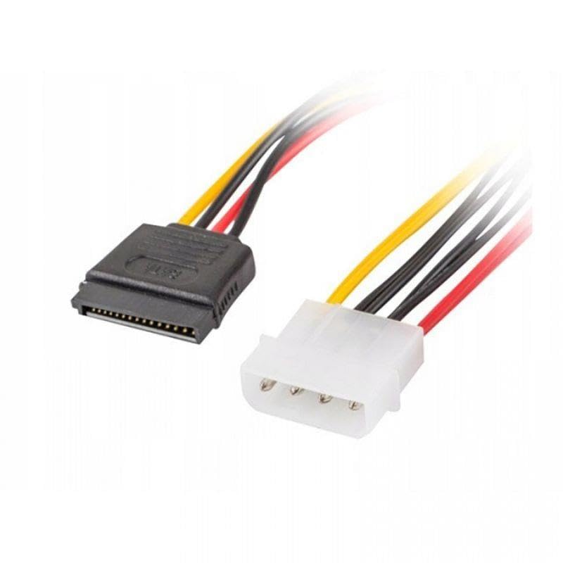 30 cm 4 pin erkek molex to 15 pin dişi sata power kablo