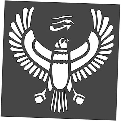 Plantilla de corte personalizado reutilizable de halcón egipcio, plantilla de hoja de plástico transparente, suministros de bricolaje para aerógrafo