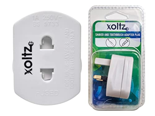 Xoltz Shaver & Electric Toothbrush Charger Converter Adapter Plug 1A Bathroom Socket Converter Plug Adaptor 1 Amp